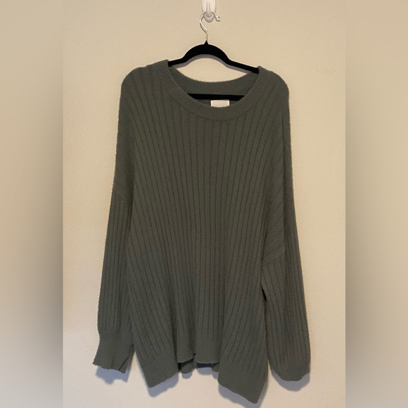Aerie Ribbed Crew Neck Sweater - Picture 6 of 9